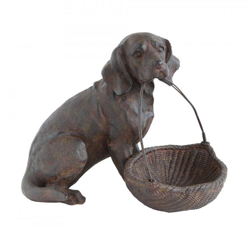 Caine decorativ din rasina 14 cm Dog Bloomingville