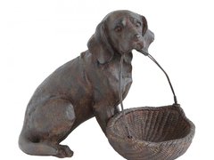 Caine decorativ din rasina 14 cm Dog Bloomingville